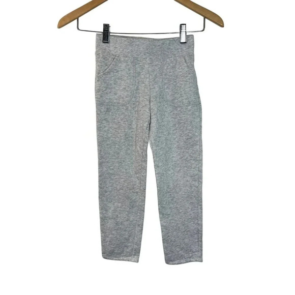 Athletic Works Girls Gray Sweatpants Size Small 6 Pockets Elastic Waist Comfort - Picture 1 of 4